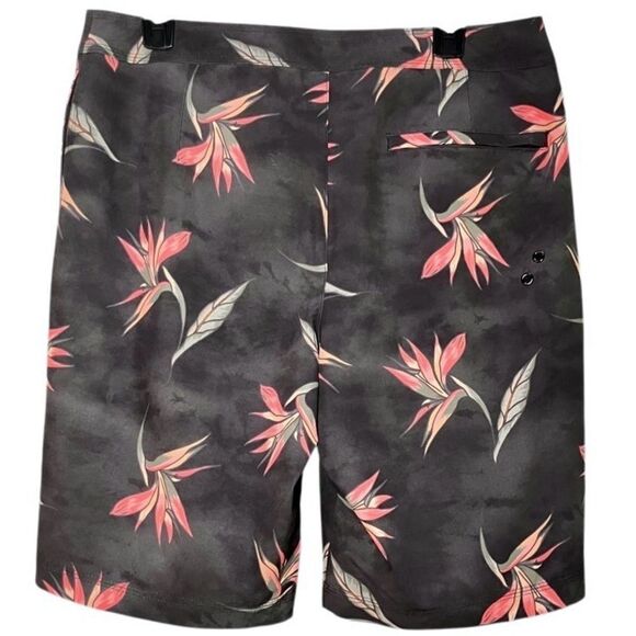 American Eagle Bird of Paradise Board Shorts in Grey/Red Men’s Flex/L - Picture 4 of 6